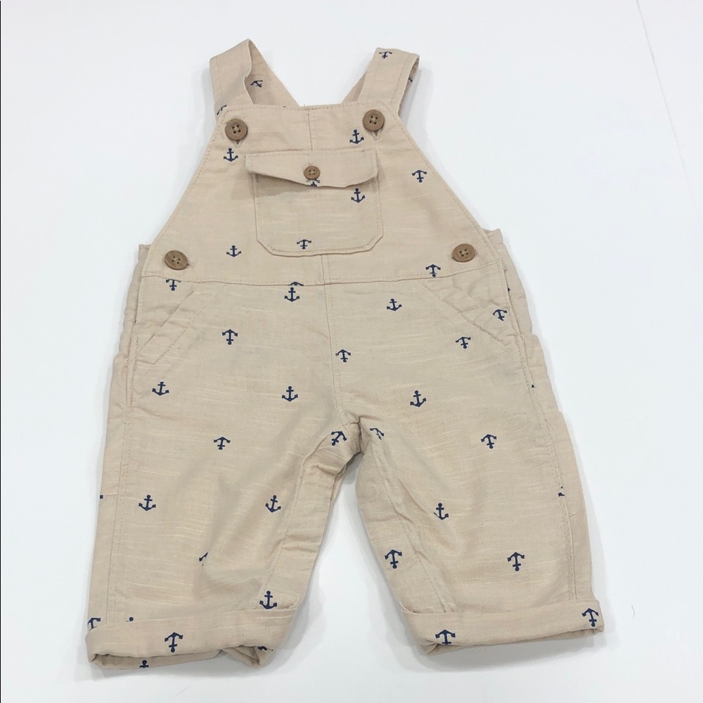 Carter’s Baby Overalls Nautical Anchor Print | 3 Months